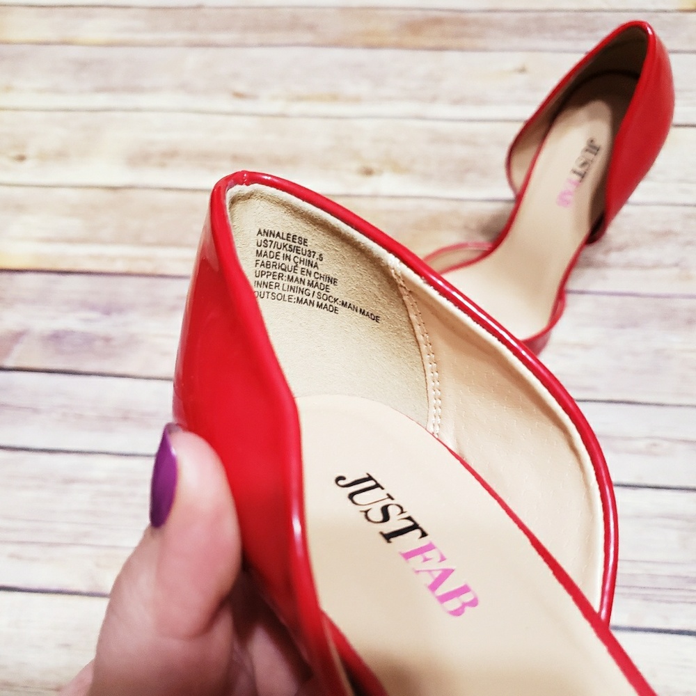 Cherry Red Pumps - Picture 8 of 8